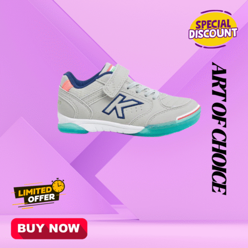 PRECISION ELASTIC GRAY CHILDREN'S INDOOR SOCCER SHOES