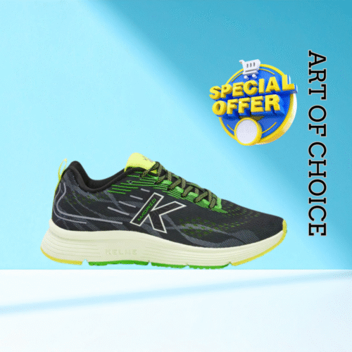 MADRID BLACK RUNNING SHOES